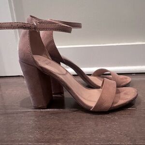 a new day Tan Block Heel Sandals